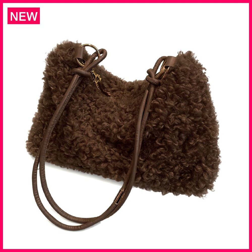Fluffy Plush Tote Shoulder Bag Faux Fur Purse Women's Handbag